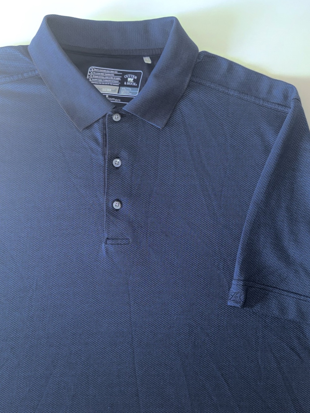 Cutter & Buck DryTecLUXE Polo Men’s 2XL Blue Performance Moisture Wicking